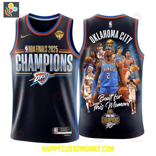 Oklahoma City Basketball Champions Finals 2025 Built For This Moment Basketball Jersey
