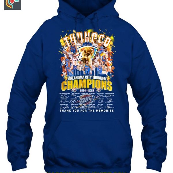 Oklahoma City Thunder NBA Finals 2025 Champions T Shirt