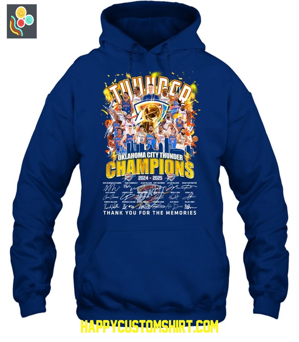 Oklahoma City Thunder NBA Finals 2025 Champions T Shirt Oklahoma City Thunder NBA Finals 2025 Champions T Shirt