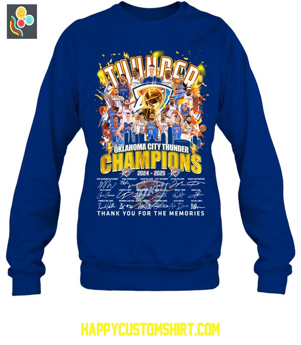 Oklahoma City Thunder NBA Finals 2025 Champions T Shirt Oklahoma City Thunder NBA Finals 2025 Champions T Shirt
