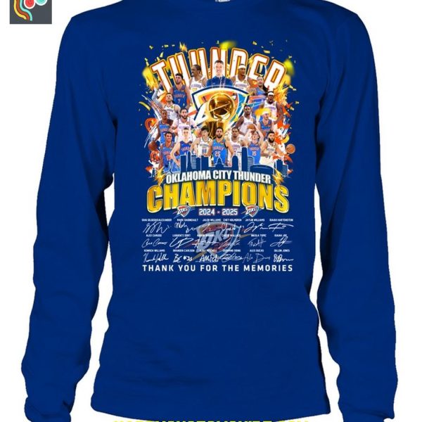 Oklahoma City Thunder NBA Finals 2025 Champions T Shirt