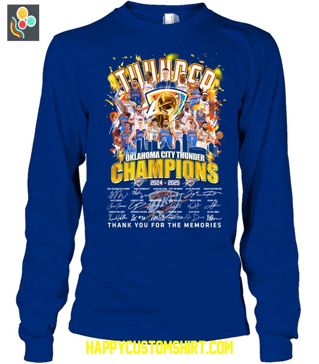 Oklahoma City Thunder NBA Finals 2025 Champions T Shirt Oklahoma City Thunder NBA Finals 2025 Champions T Shirt