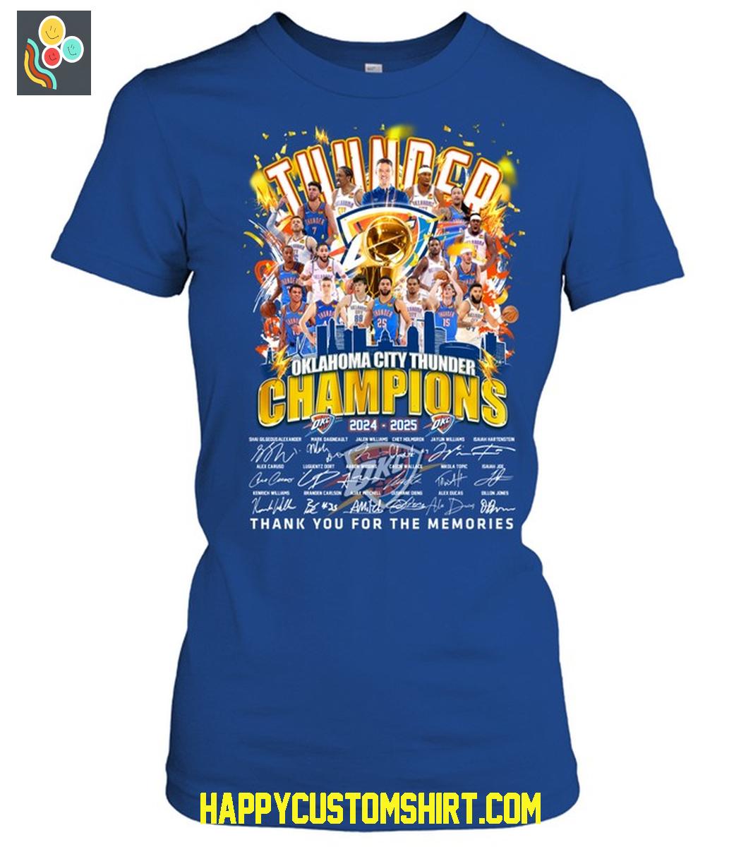 Oklahoma City Thunder NBA Finals 2025 Champions T Shirt Oklahoma City Thunder NBA Finals 2025 Champions T Shirt