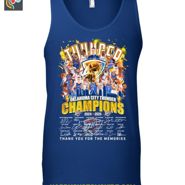 Oklahoma City Thunder NBA Finals 2025 Champions T Shirt