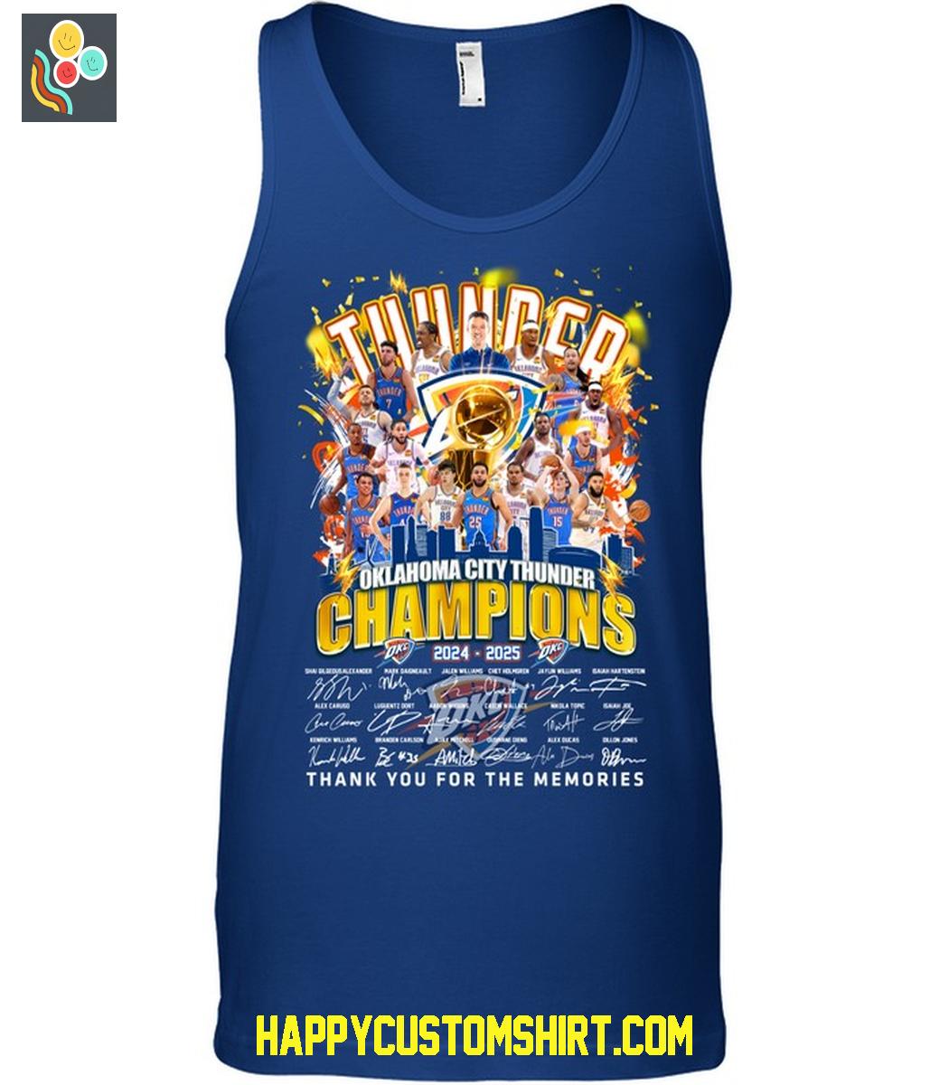 Oklahoma City Thunder NBA Finals 2025 Champions T Shirt Oklahoma City Thunder NBA Finals 2025 Champions T Shirt