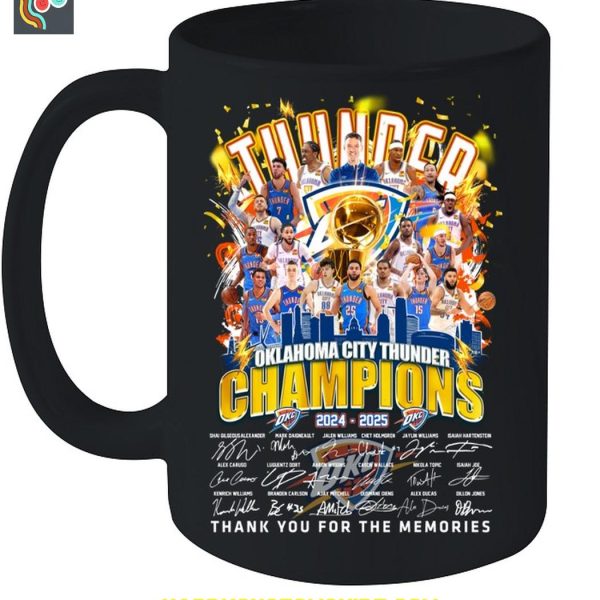 Oklahoma City Thunder NBA Finals 2025 Champions T Shirt