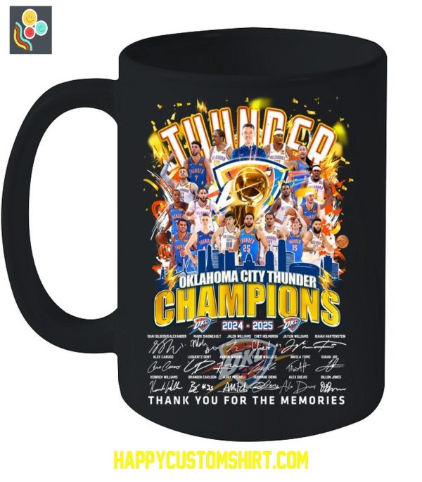Oklahoma City Thunder NBA Finals 2025 Champions T Shirt