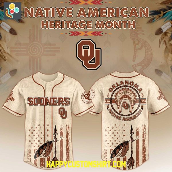 Oklahoma Sooners x Native American Heritage Month 2025 Baseball Jersey