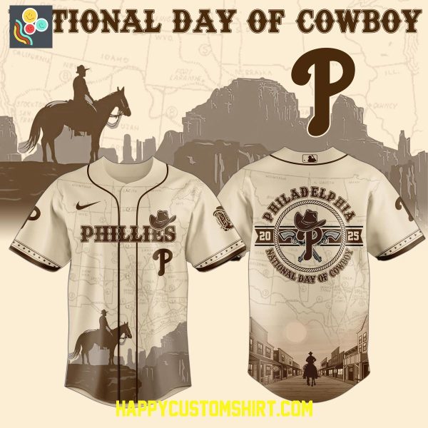 Philadelphia Phillies 2025 National Day Of Cowboys Baseball Jersey