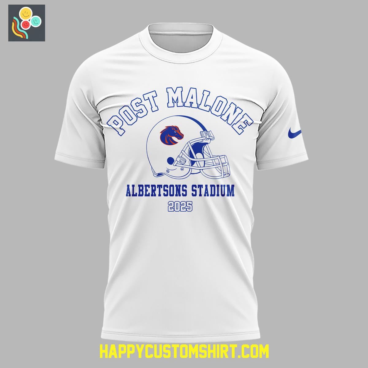 Post Malone Boise State Broncos The Big Ass Stadium Tour White Hoodie Shirt Post Malone Boise State Broncos The Big Ass Stadium Tour White Hoodie Shirt