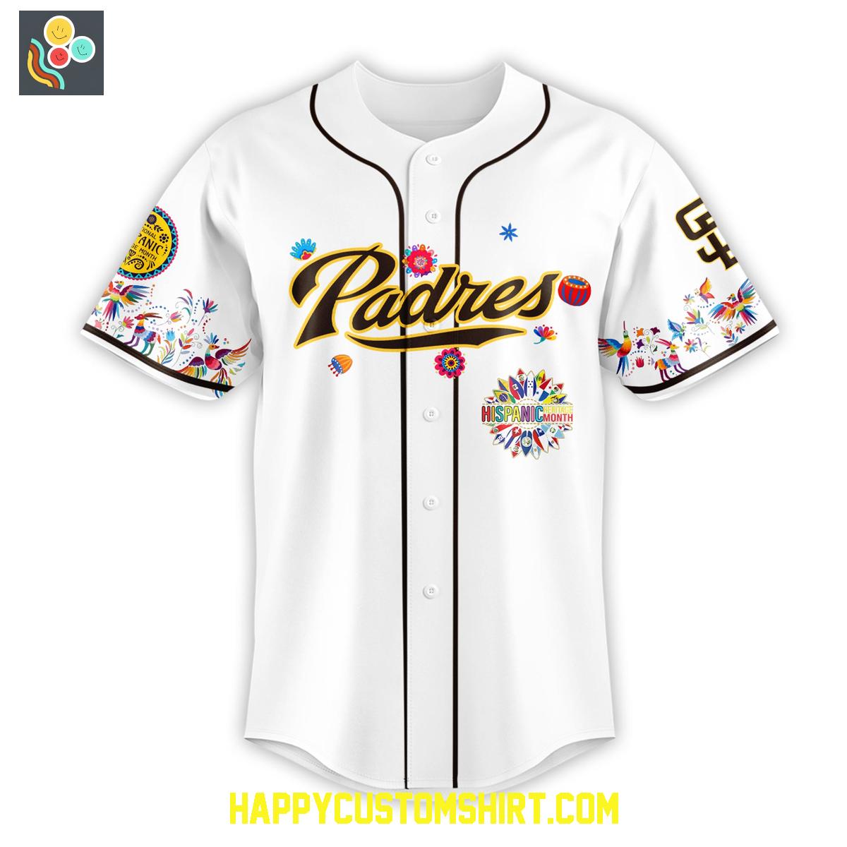 San Diego Padres National Hispanic Heritage Month Baseball Jersey San Diego Padres National Hispanic Heritage Month Baseball Jersey