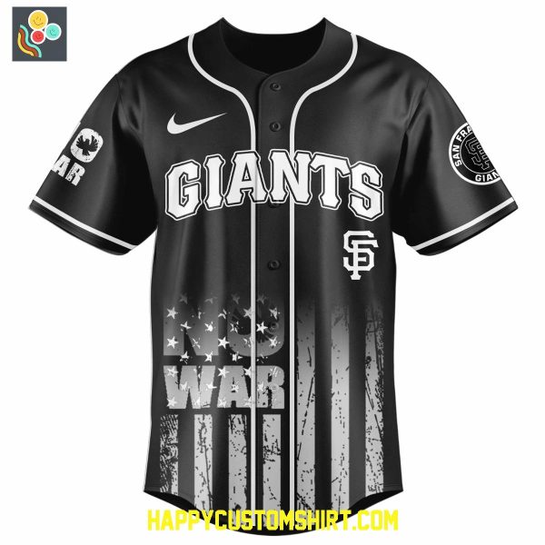 San Francisco Giants For Peace No War Baseball Jersey