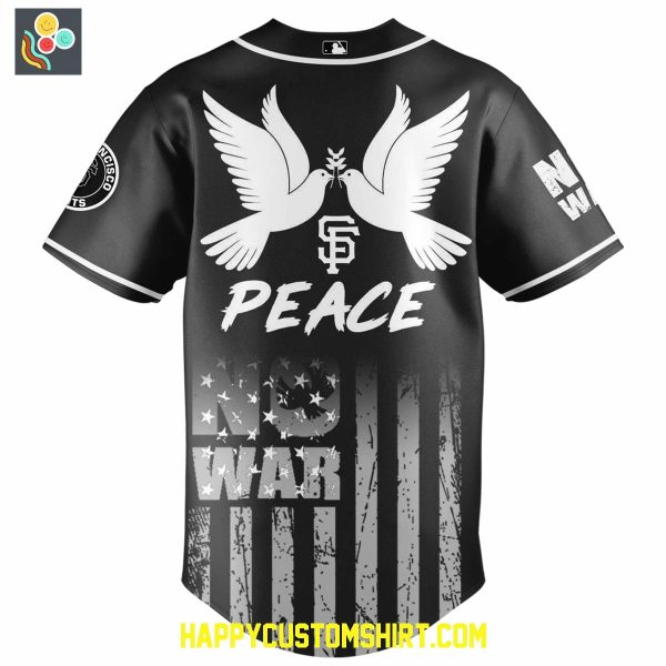 San Francisco Giants For Peace No War Baseball Jersey