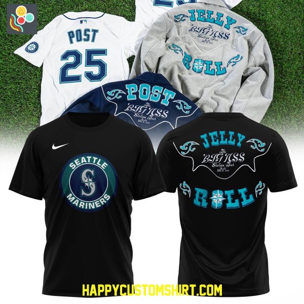 Seattle Mariners x Jelly Roll The Bis Ass Stadium Tour 2025 Hoodie Shirt