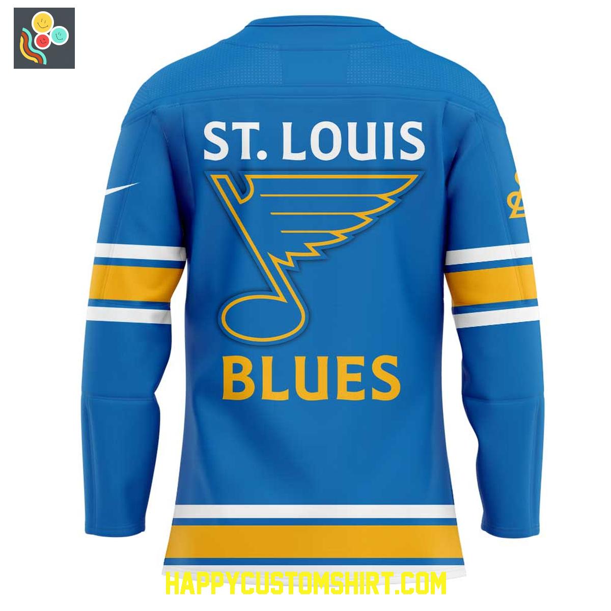 St. Louis Blues New Uniforms Logo Blue Hockey Jersey St. Louis Blues New Uniforms Logo Blue Hockey Jersey