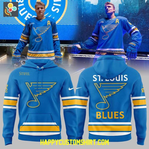 St. Louis Blues New Uniforms Logo Blue Hoodie T Shirt