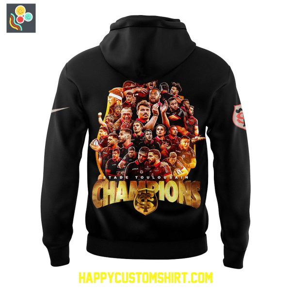 Stade Toulousain Rugby 24X Champions De France 2025 Hoodie Shirt