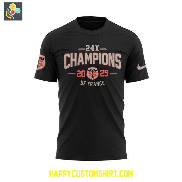 Stade Toulousain Rugby 24X Champions De France 2025 Hoodie Shirt