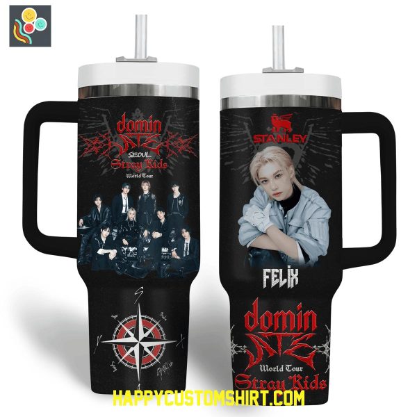 Stray Kids Dominate World Tour Stanley Tumbler 40oz