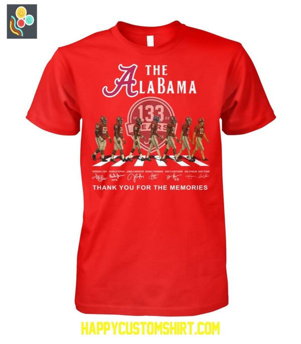 The Alabama Crimson Tide 133 Years Memories T Shirt