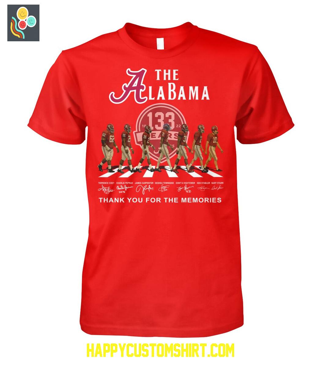 The Alabama Crimson Tide 133 Years Memories T Shirt The Alabama Crimson Tide 133 Years Memories T Shirt