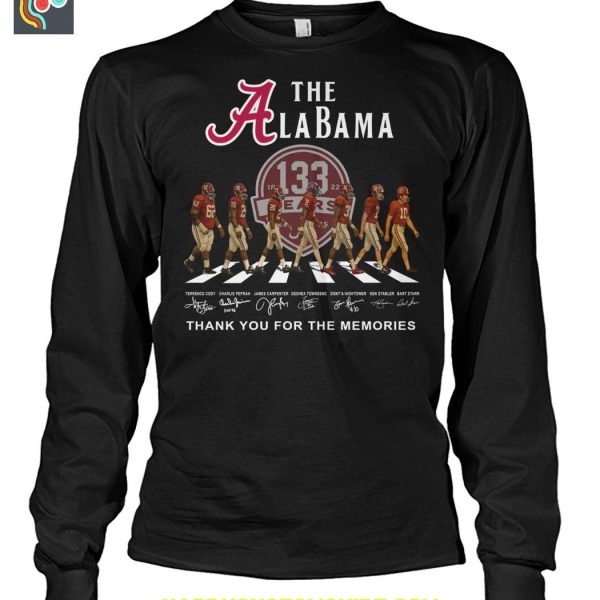 The Alabama Crimson Tide 133 Years Memories T Shirt