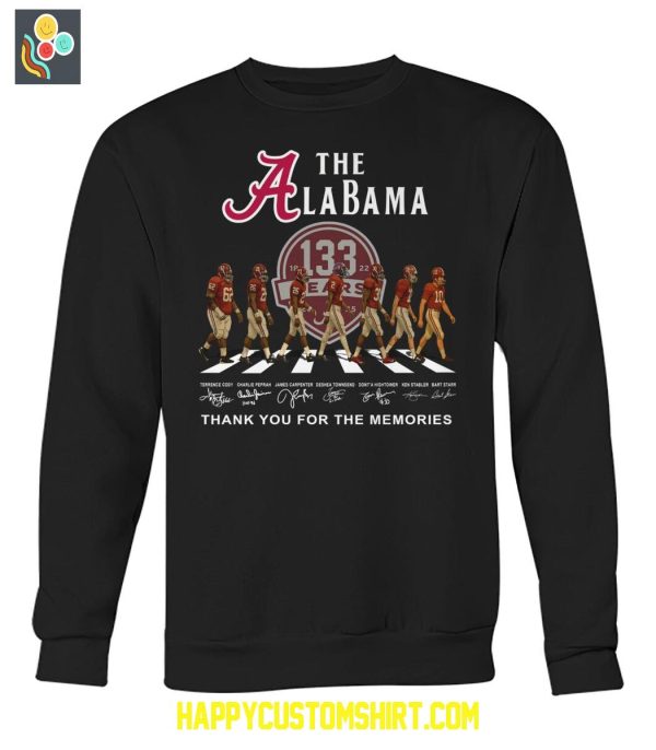 The Alabama Crimson Tide 133 Years Memories T Shirt