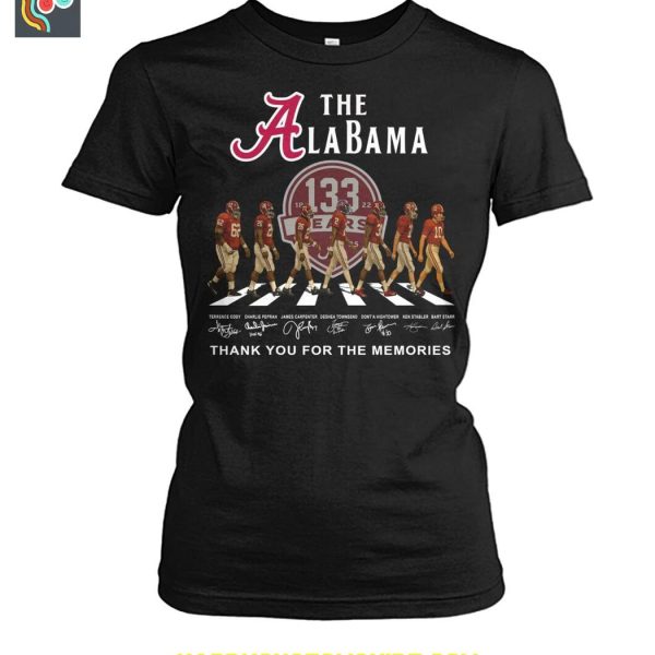 The Alabama Crimson Tide 133 Years Memories T Shirt