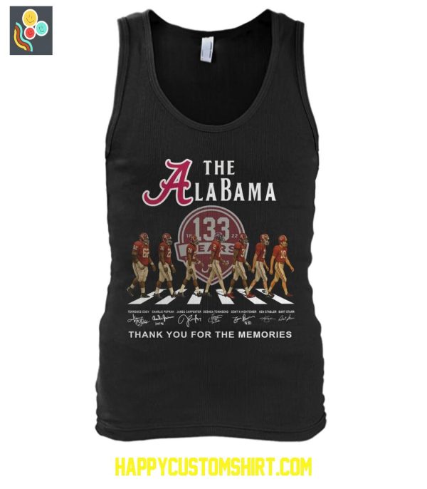 The Alabama Crimson Tide 133 Years Memories T Shirt