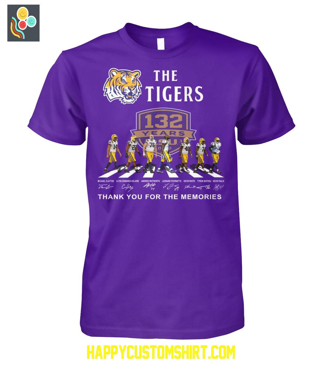 The LSU Tigers 132 Years Memories T Shirt The LSU Tigers 132 Years Memories T Shirt