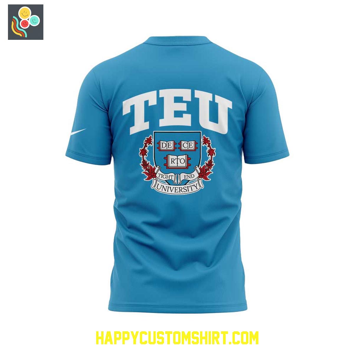 Tight End University Presented By Bud Light Blue Hoodie T Shirt Tight End University Presented By Bud Light Blue Hoodie T Shirt
