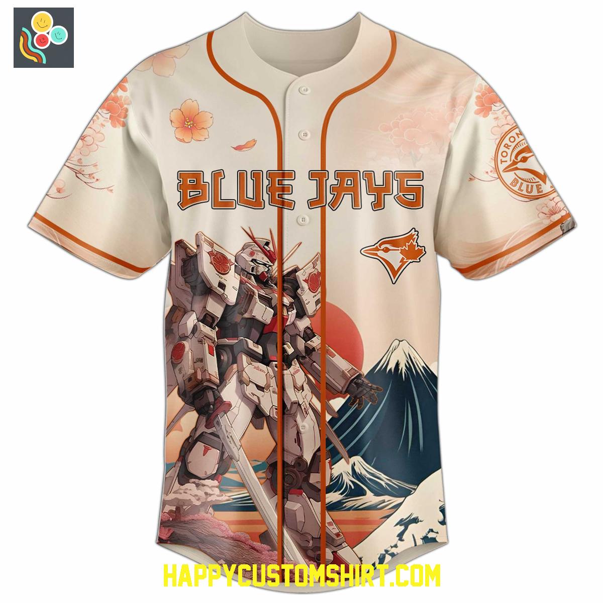 Toronto Blue Jays x Gundam Baseball Jersey Toronto Blue Jays x Gundam Baseball Jersey