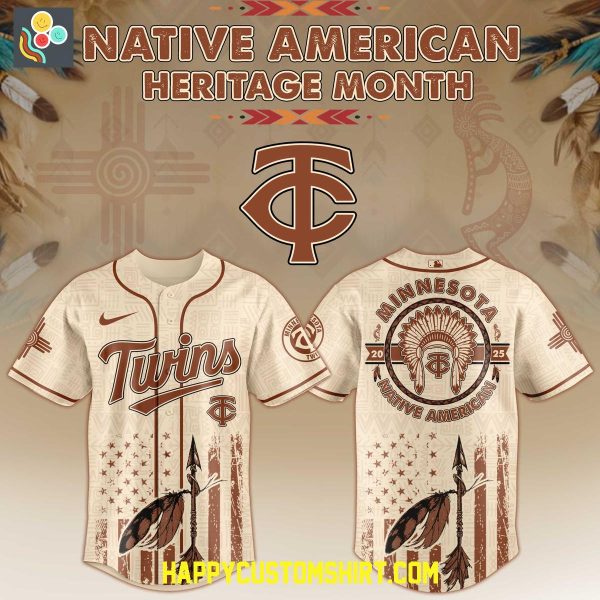 Minnesota Twins Mix Native American Heritage Month 2025 Baseball Jersey