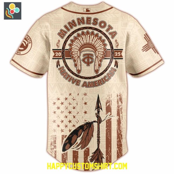 Minnesota Twins Mix Native American Heritage Month 2025 Baseball Jersey