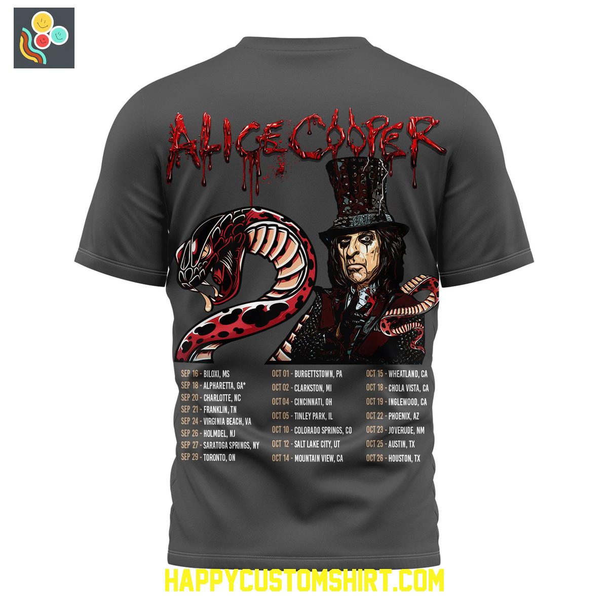 Alice Cooper World Tour 2025 Shirt Alice Cooper World Tour 2025 Shirt