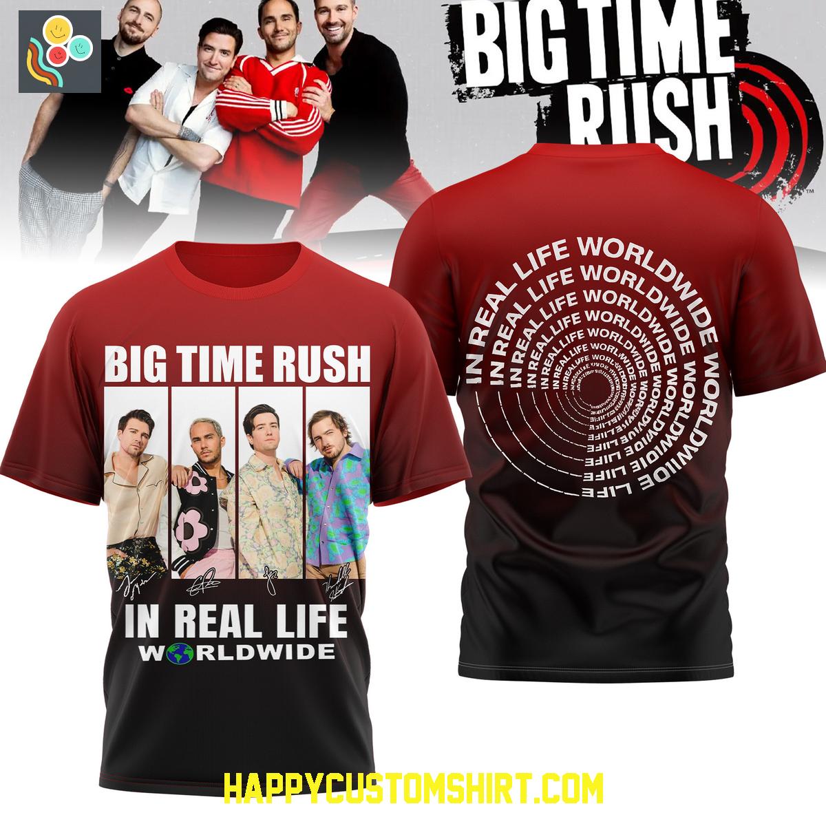 Big Time Rush In Real Life Worldwide Shirt Big Time Rush In Real Life Worldwide Shirt