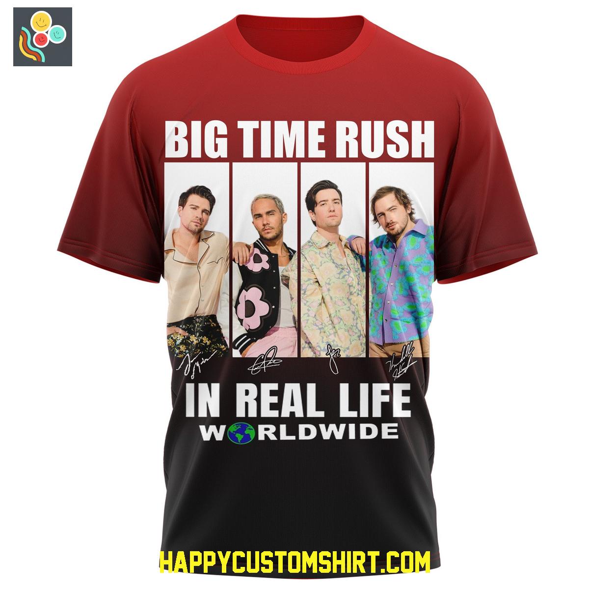 Big Time Rush In Real Life Worldwide Shirt Big Time Rush In Real Life Worldwide Shirt