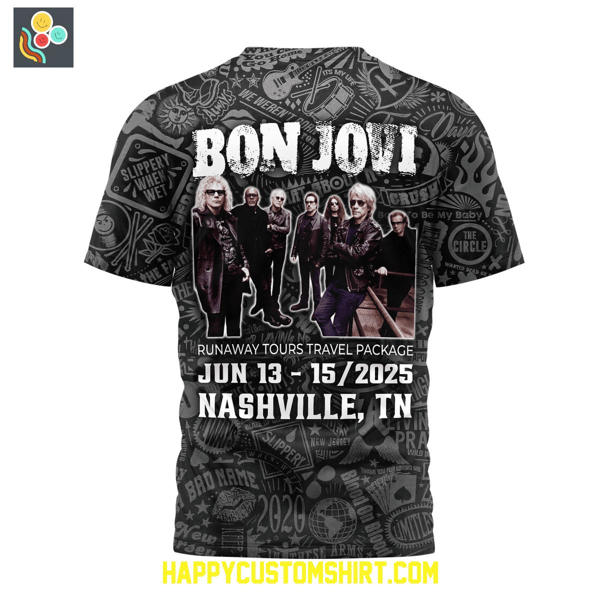 Bon Jovi Runaway Tour Travel Package Shirt Bon Jovi Runaway Tour Travel Package Shirt