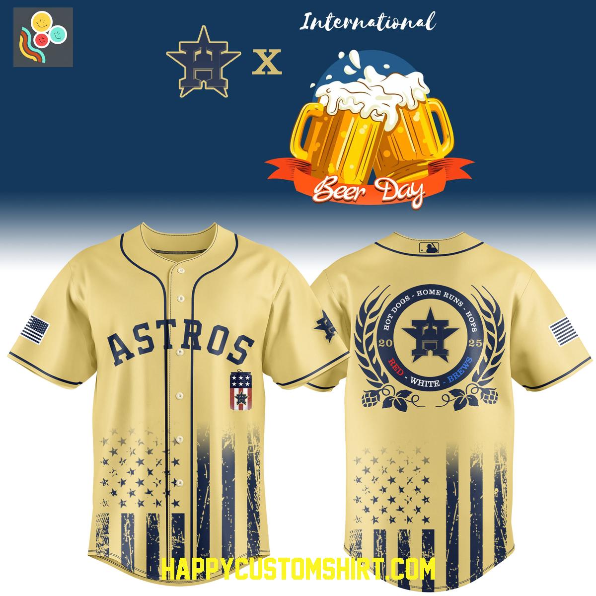 Houston Astros Mix International Beer Day 2025 Baseball Jersey Houston Astros Mix International Beer Day 2025 Baseball Jersey