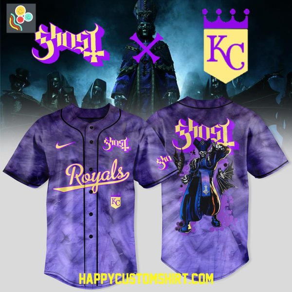 Kansas City Royals Mix Ghost Band World Tour 2025 Baseball Jersey
