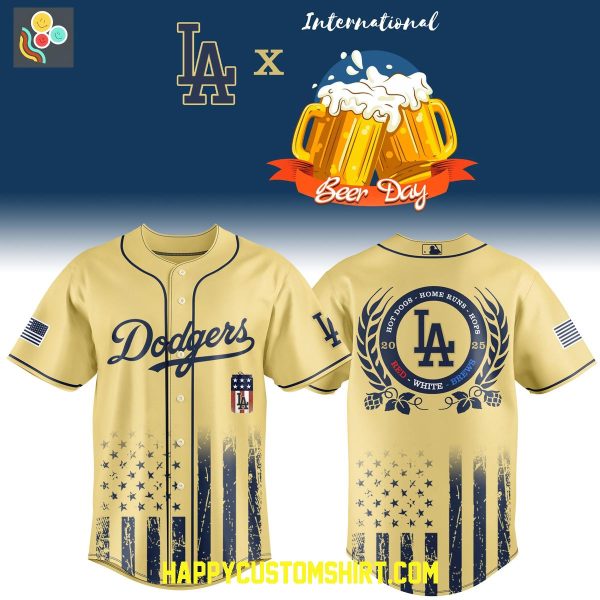 Los Angeles Dodgers Mix International Beer Day 2025 Baseball Jersey