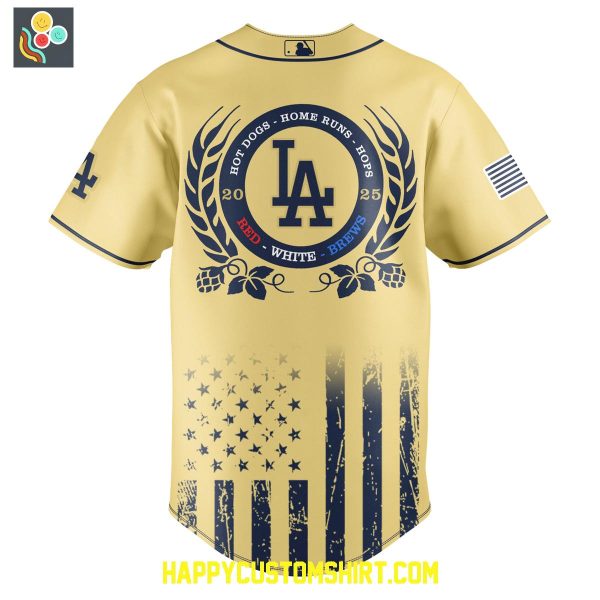 Los Angeles Dodgers Mix International Beer Day 2025 Baseball Jersey