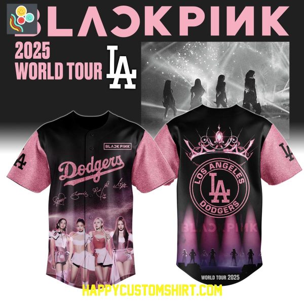 Los Angeles Dodgers x Blackpink World Tour 2025 Baseball Jersey