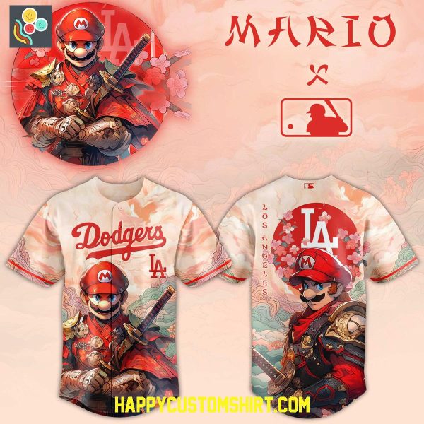 Los Angeles Dodgers  x Mario Samurai Baseball Jersey
