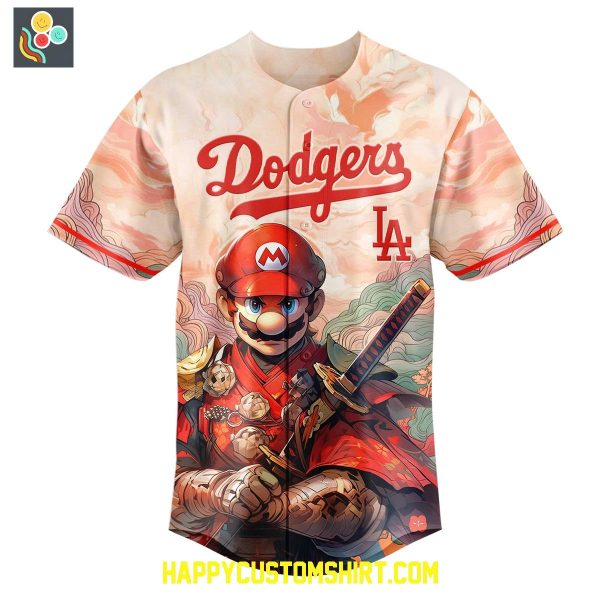 Los Angeles Dodgers  x Mario Samurai Baseball Jersey