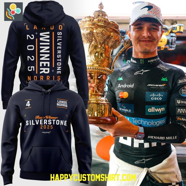 McLaren Lando Norris Race Winner Silverstone 2025 Hoodie Shirt