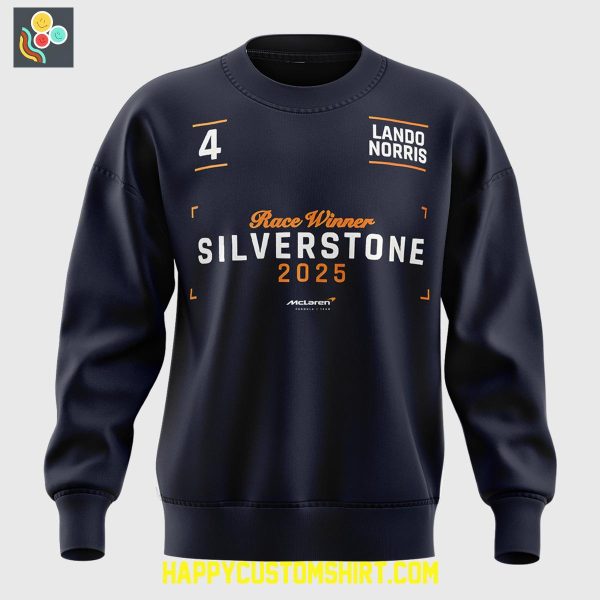 McLaren Lando Norris Race Winner Silverstone 2025 Hoodie Shirt