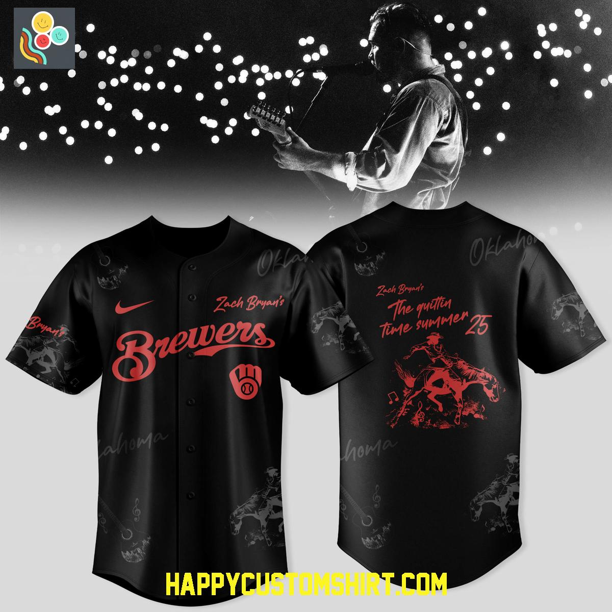 Milwaukee Brewers x The Quittin Time Tour 2025 Jersey Milwaukee Brewers x The Quittin Time Tour 2025 Jersey