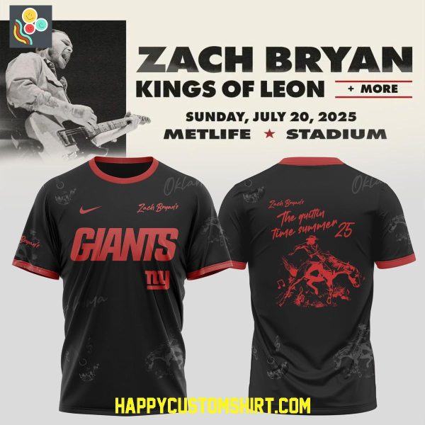 New York Giants x Zach Bryan Tour 2025 Shirt