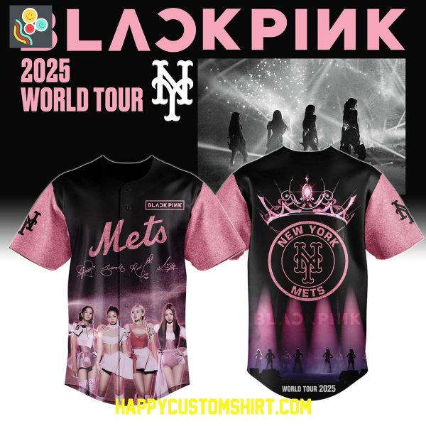 New York Mets x Blackpink World Tour 2025 Baseball Jersey